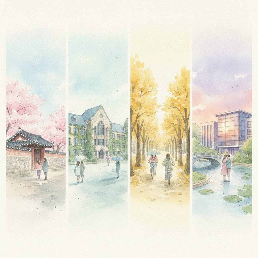 4 Scenic Korean Campus Filming Spots from Top K-Dramas