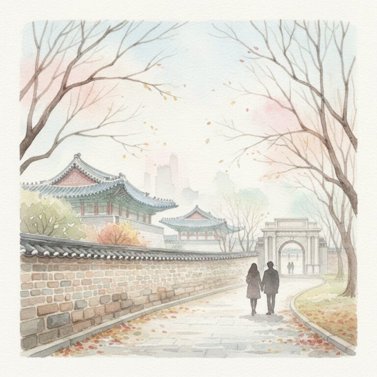 Deoksugung Stone Wall Road KDrama Spots from Goblin