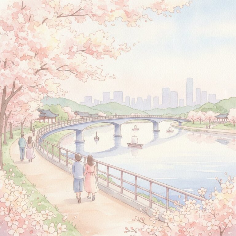 Han River KDrama Filming Locations Walking Route