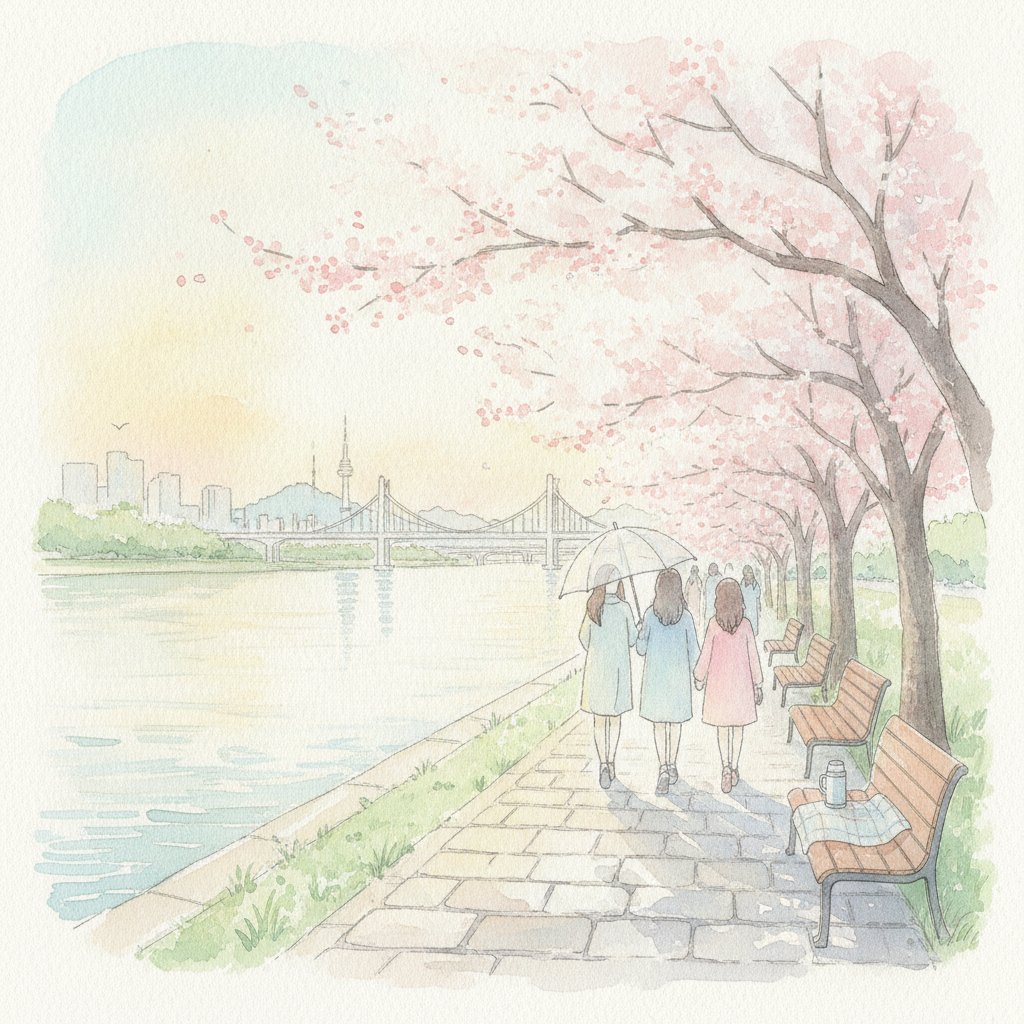 Han River KDrama Filming Locations Walking Route