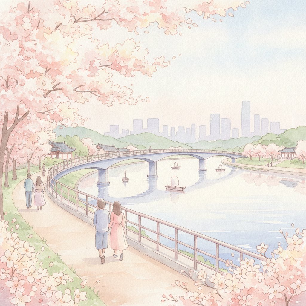 Han River KDrama Filming Locations Walking Route