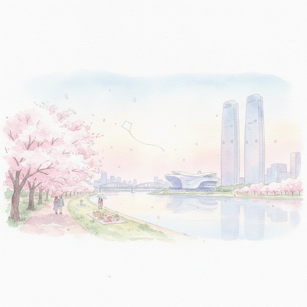 Yeouido Hangang Park K Drama Locations Walking Route
