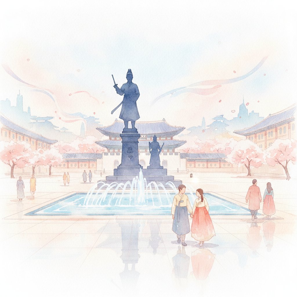 Gwanghwamun Square K-Drama Locations: The King to Iris