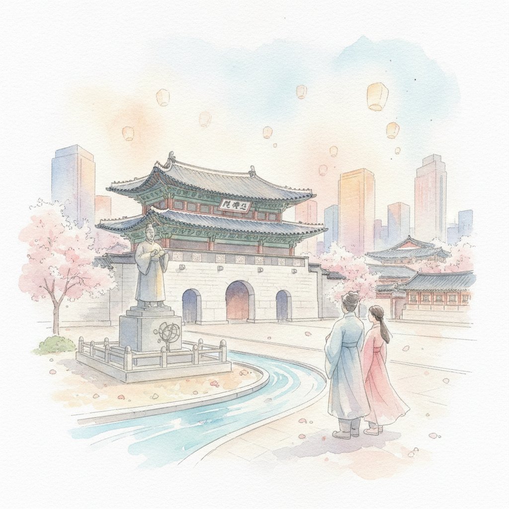 Gwanghwamun Square K-Drama Locations: The King to Iris